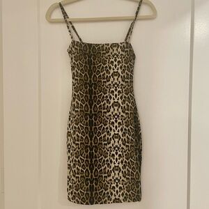 Animal Print Mini Dress